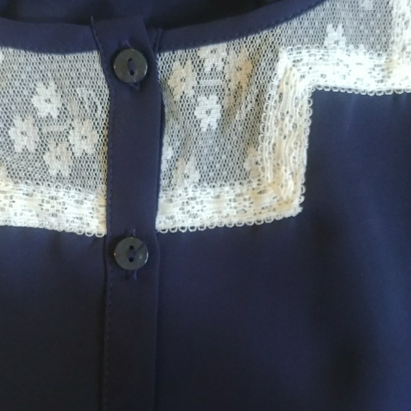 NWOT LC Lauren Conrad Sleeveless Blouse (XS) - Picture 3 of 3